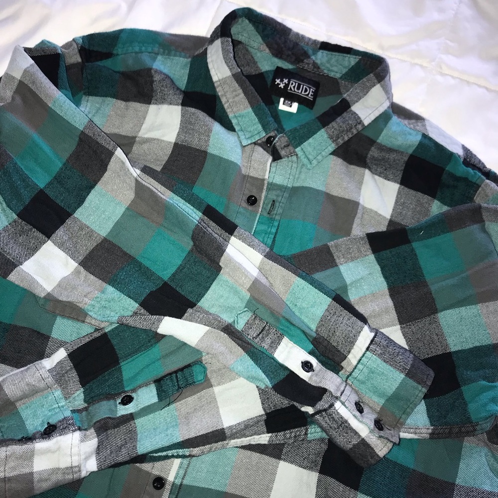 Teal Flannel